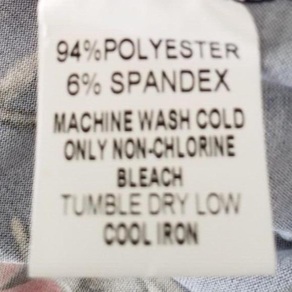 Papermoon Basima Floral Tank | Strappy Back | Navy Pink | Size 2X | NWT - Picture 6 of 7